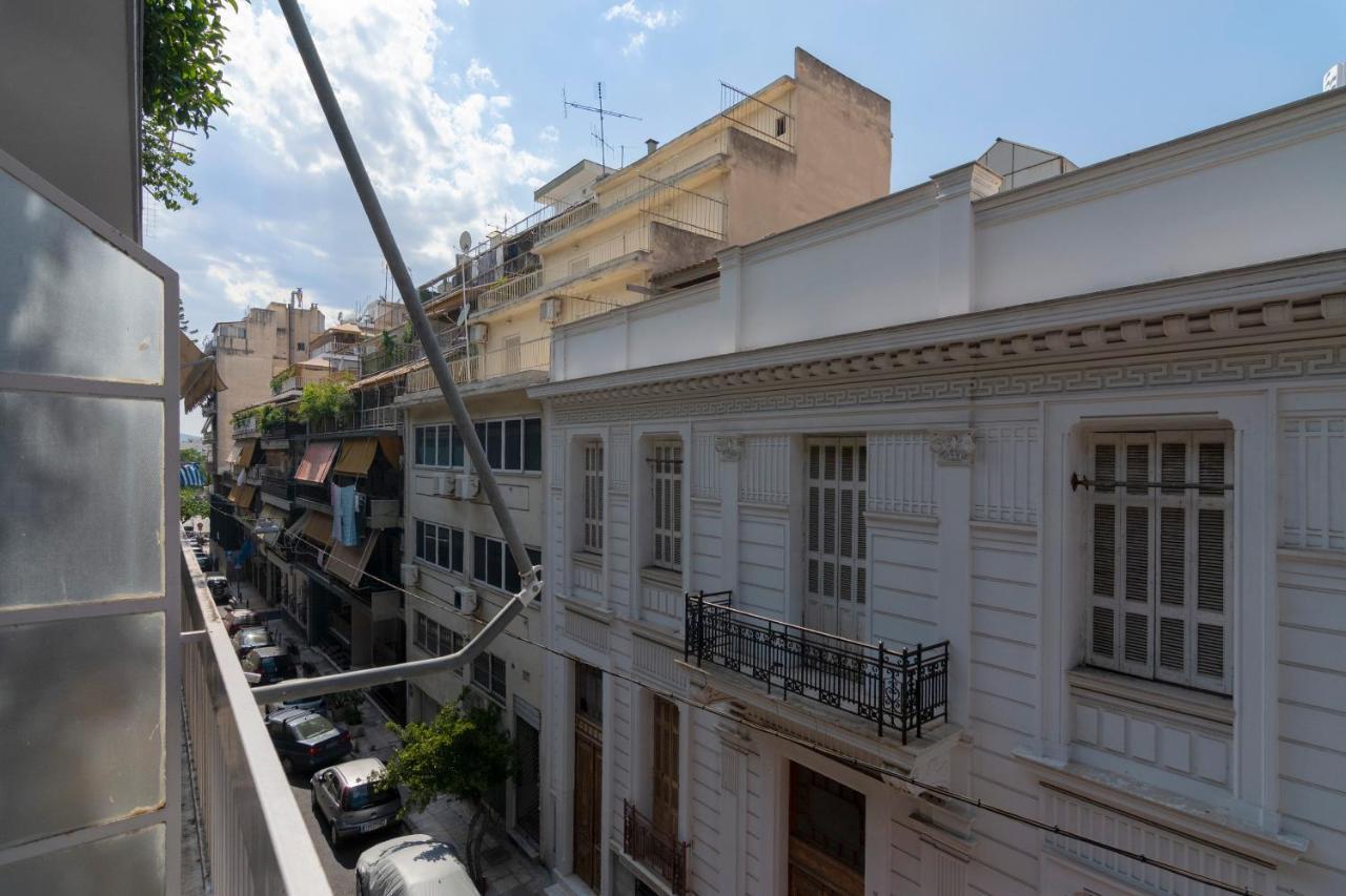 Modern 2Bd Apt In Athens , 3-Min Metro Exteriör bild